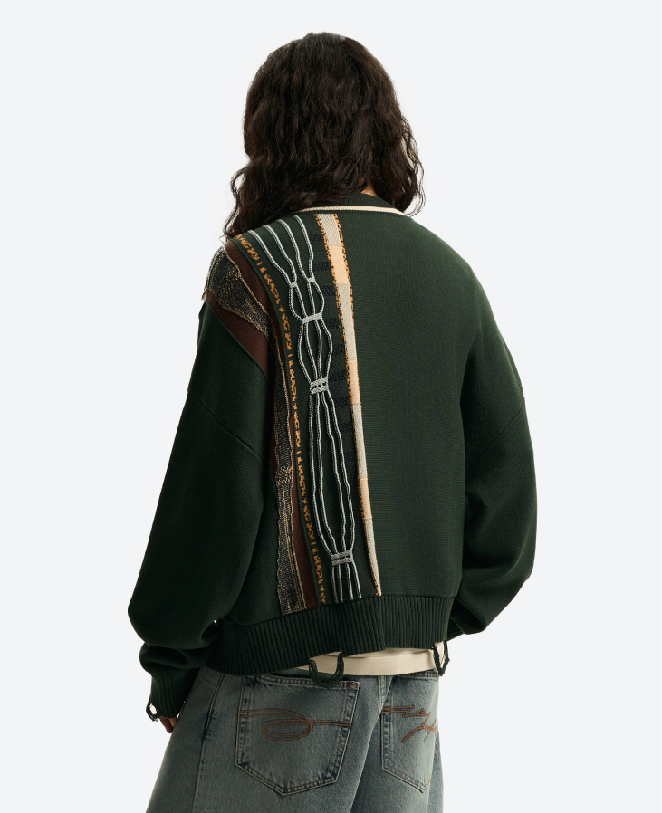 Кардиган зеленый