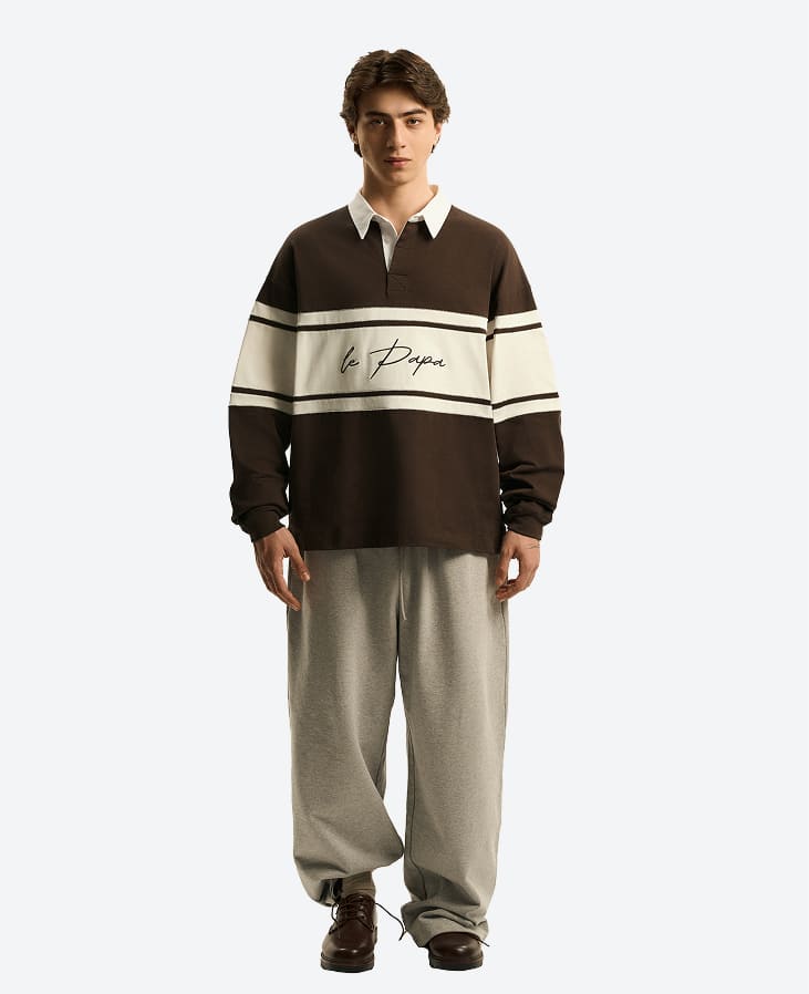 Лонгслив Le Papa коричневый