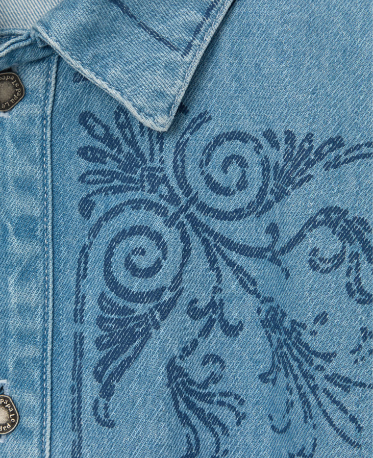 Джинсовая рубашка Les Trois Fils