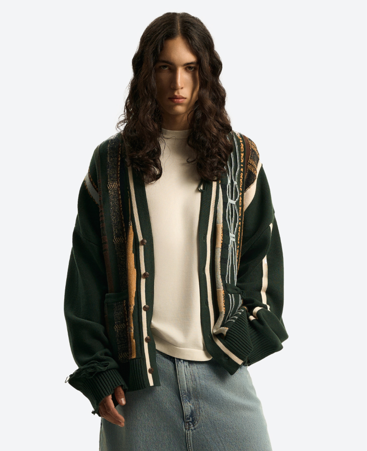 Кардиган зеленый