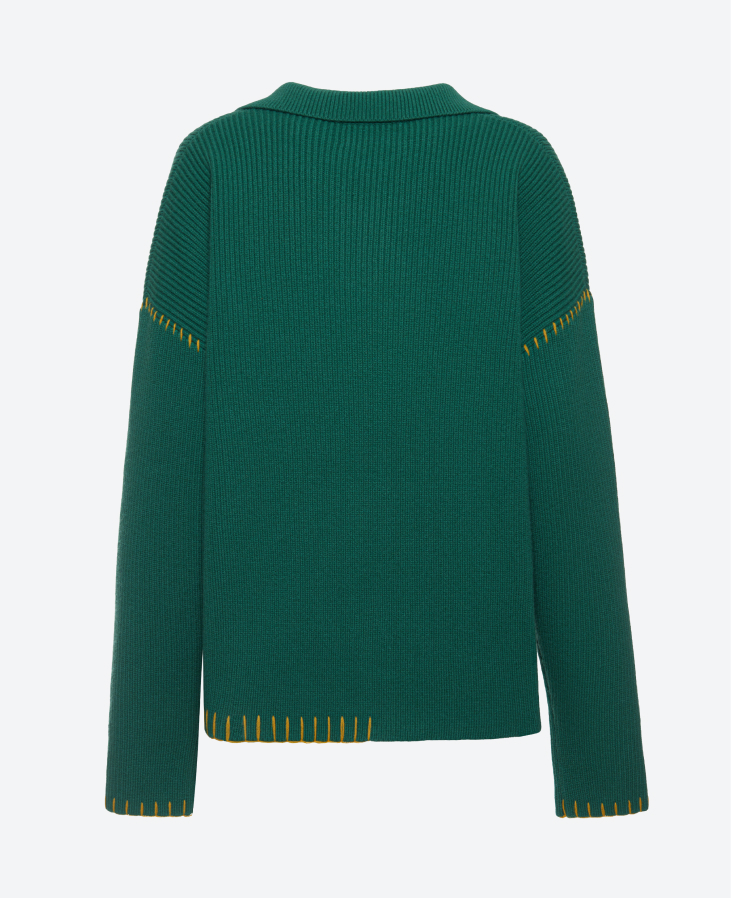 Свитер со стежками