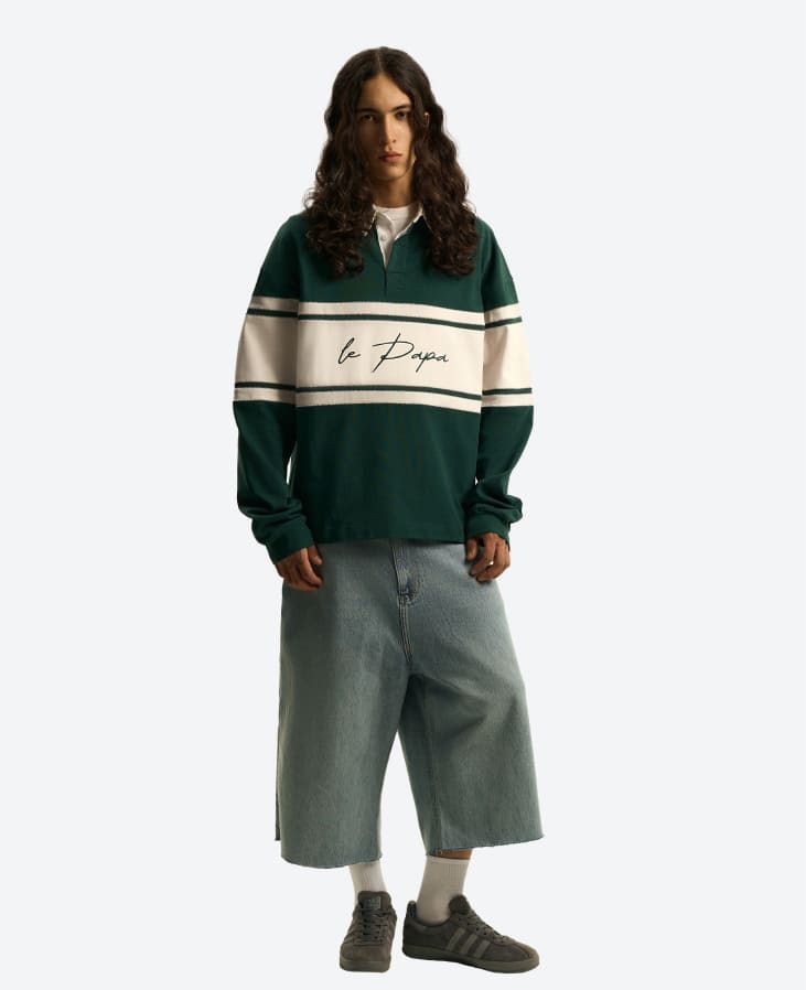 Лонгслив Le Papa зеленый