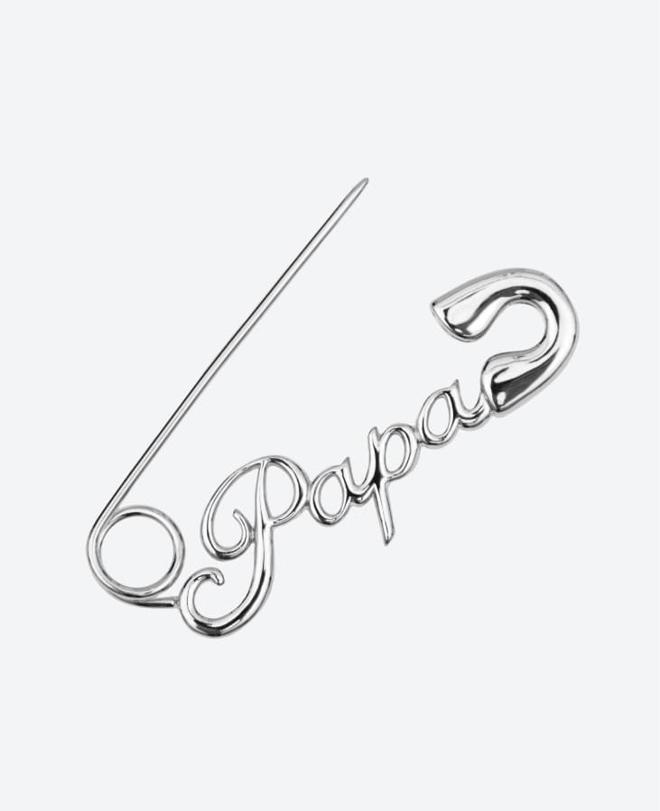 Булавка Le Papa серебристая