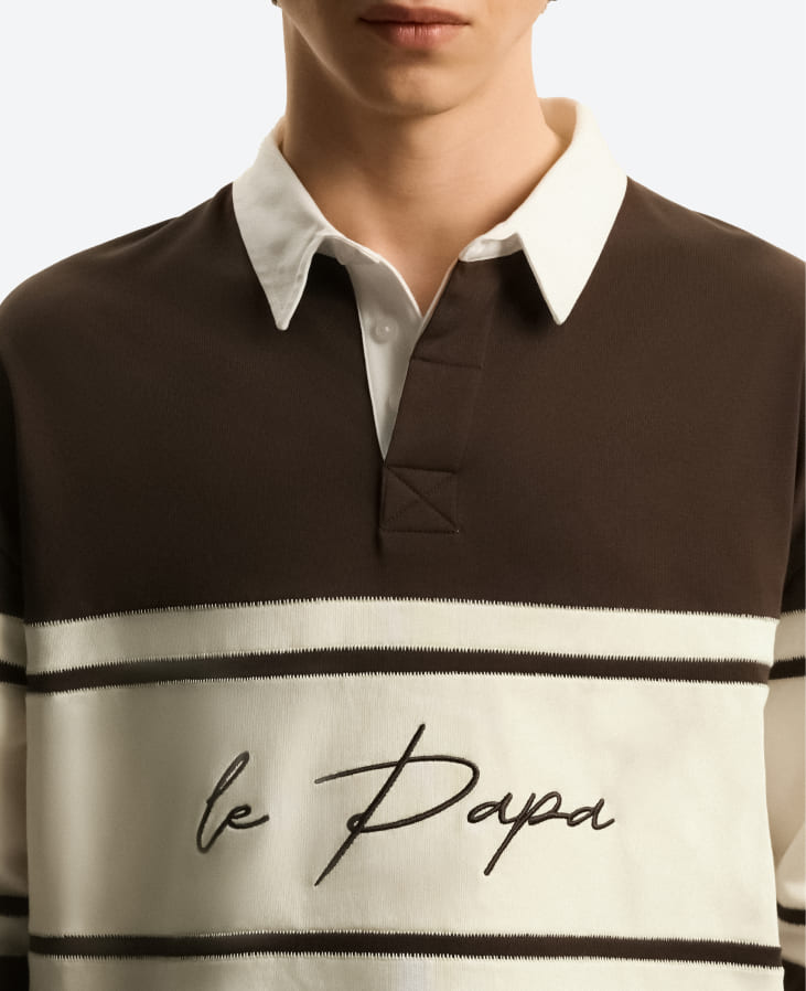 Лонгслив Le Papa коричневый