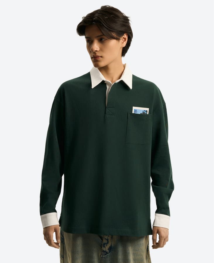 Лонгслив поло