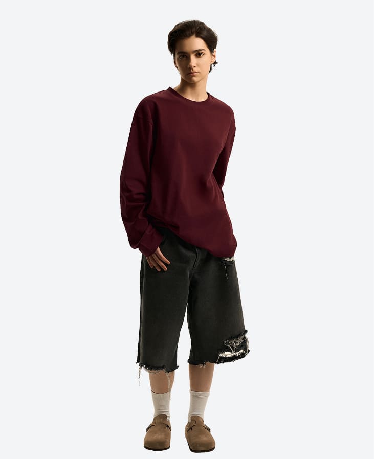 Лонг База бордовый