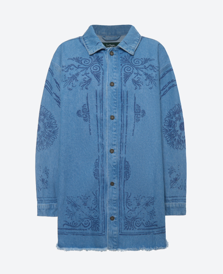 Джинсовая рубашка Les Trois Fils
