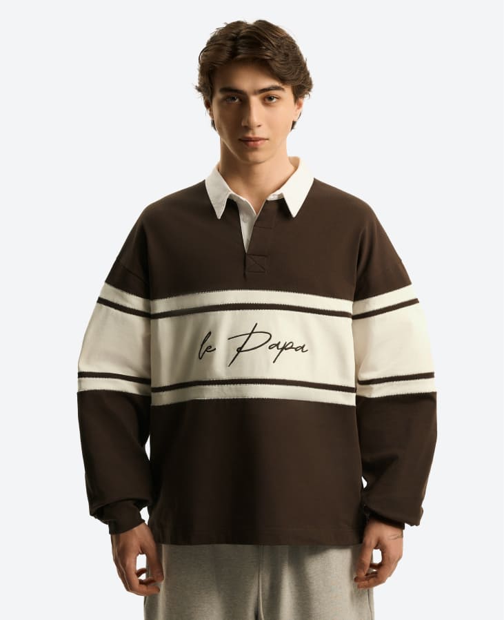 Лонгслив Le Papa коричневый