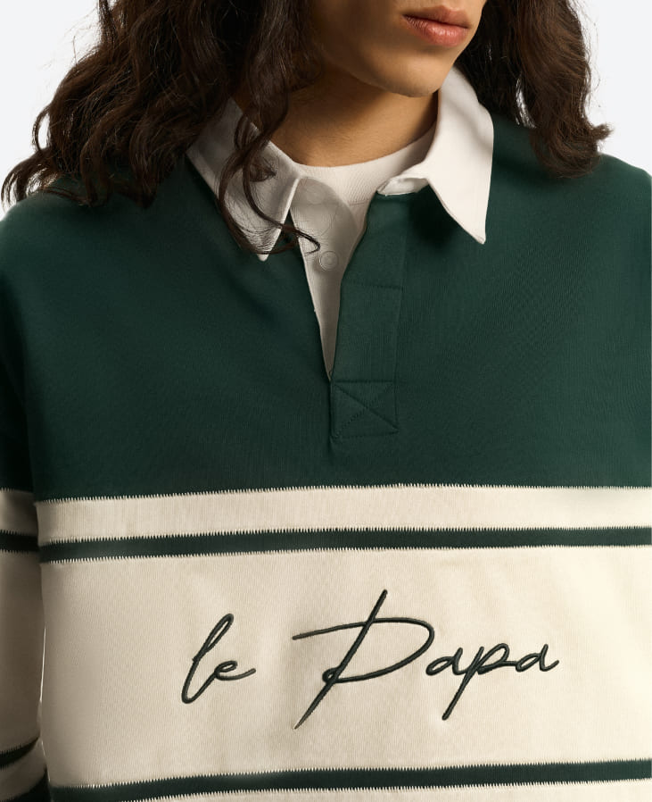 Лонгслив Le Papa зеленый