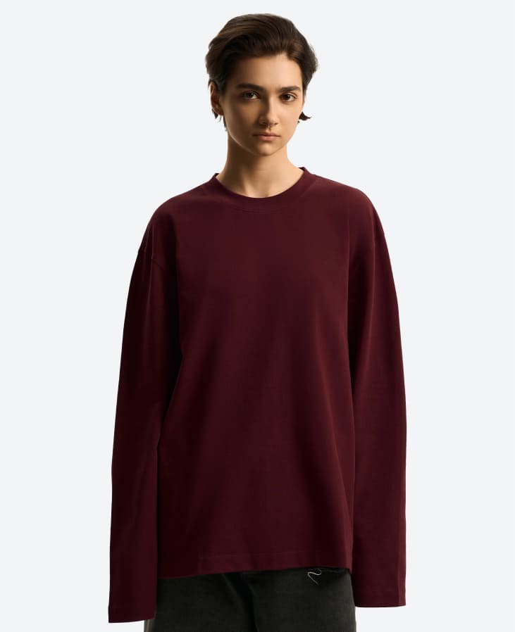 Лонг База бордовый