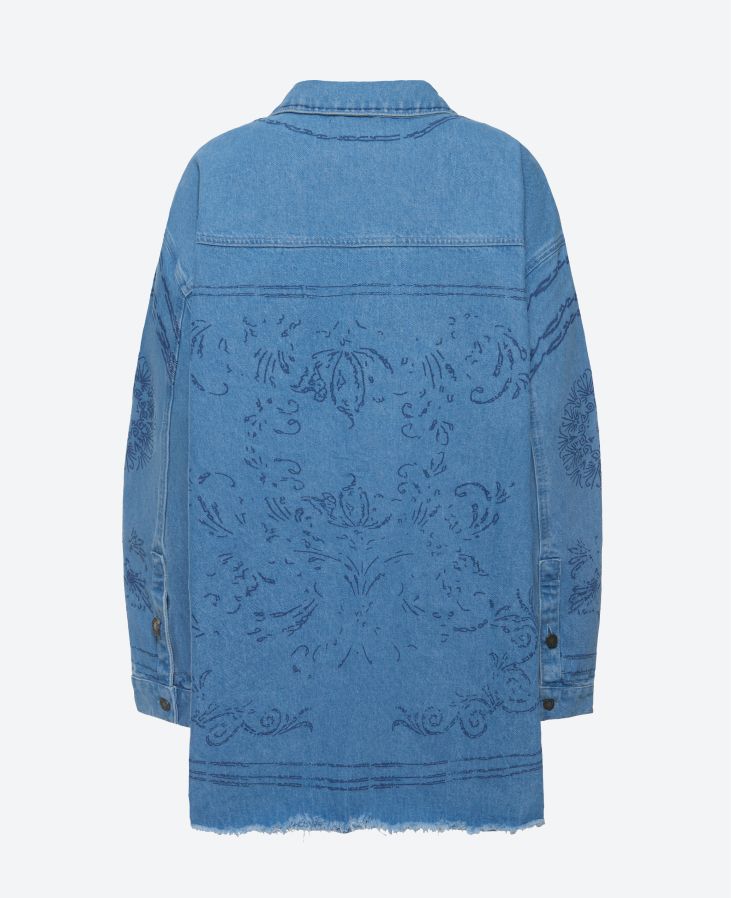 Джинсовая рубашка Les Trois Fils