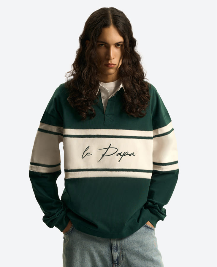 Лонгслив Le Papa зеленый