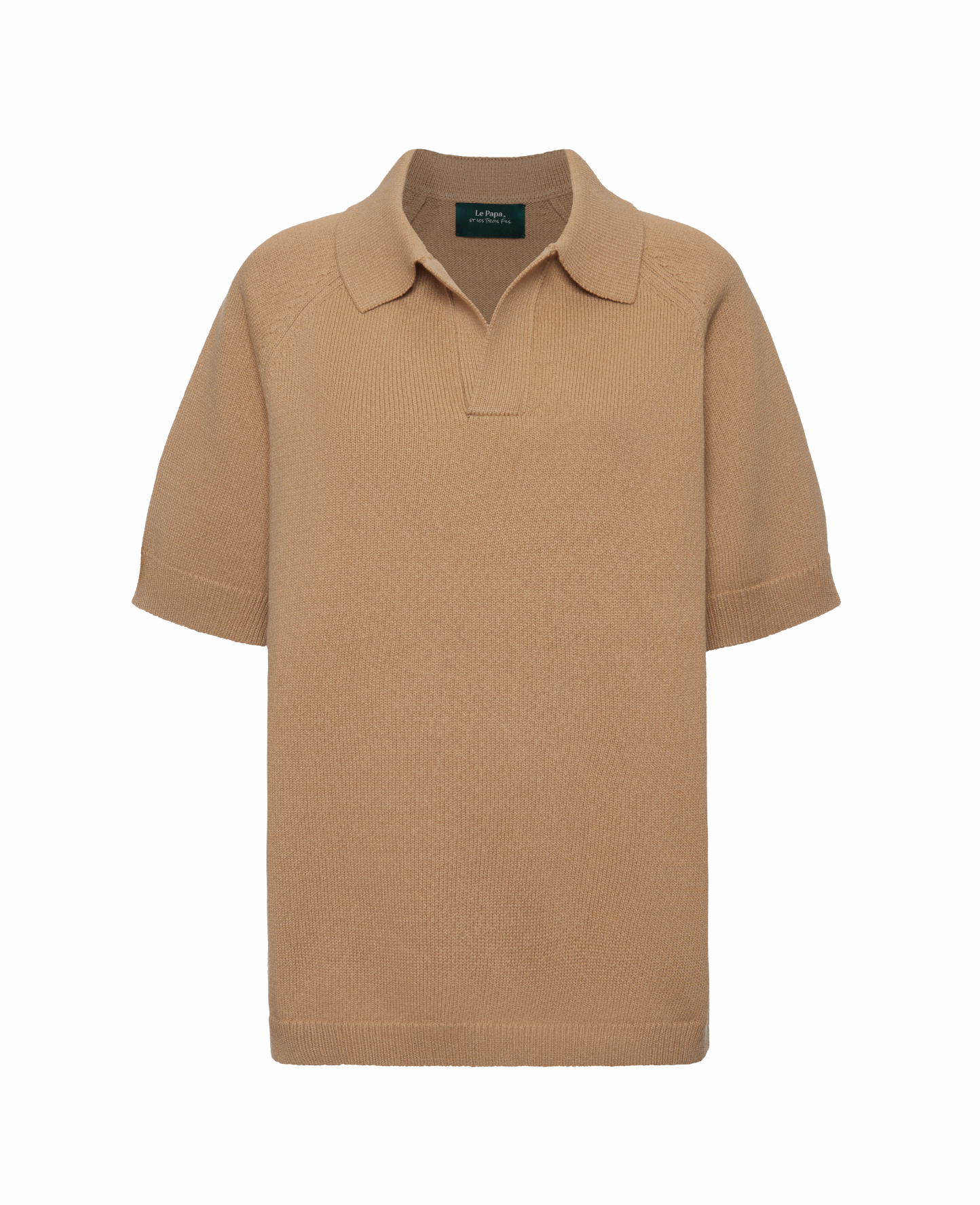 Поло вязаное бежевое