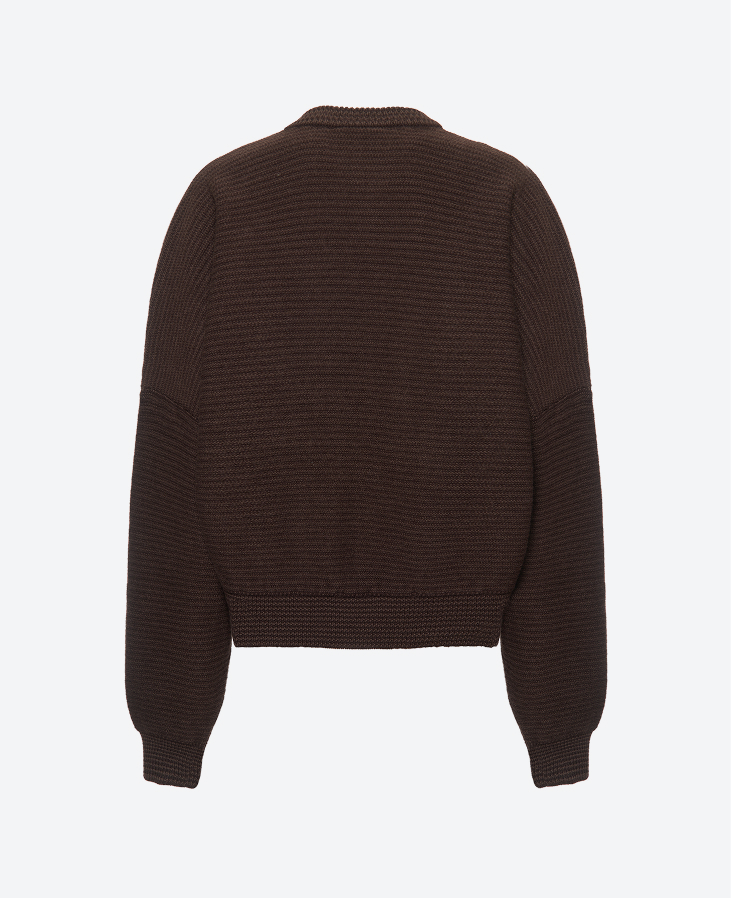 Бомбер вязанный